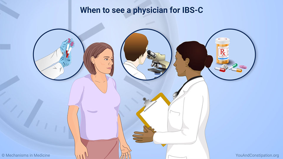 When to see a physician for IBS-C