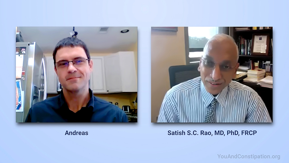 Andreas’ story: How has your quality of life improved since we last spoke about your constipation?
