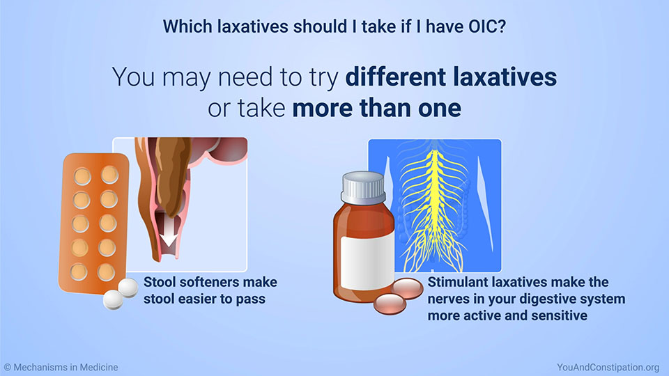 Which laxatives should I take if I have OIC?
